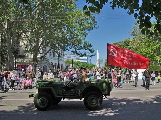Final practice of Victory parade in Russian cities