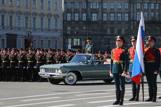 Final practice of Victory parade in Russian cities