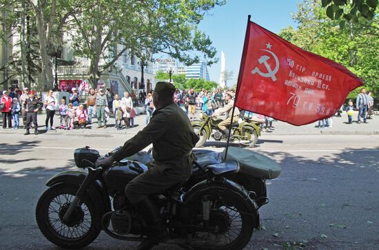 Final practice of Victory parade in Russian cities