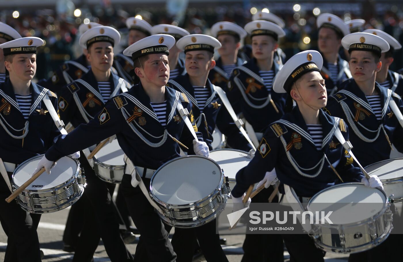 Final practice of Victory parade in Russian cities