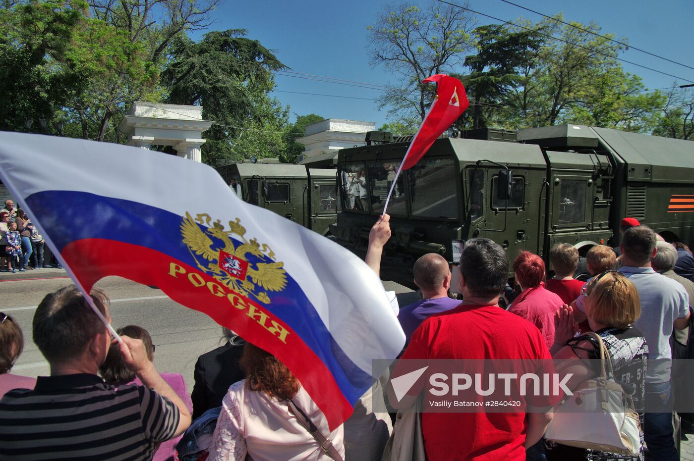 Final practice of Victory parade in Russian cities
