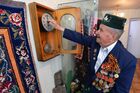 Suganat Yakupov, a veteran of the 1941-1945 Great Patriotic War, born 1924, recuited to the front in 1943, fought as commander of an anti-tank gun crew, 91st Corps, 69th Army on the Belorussian Front, took part in combat near the city of Kovel, was decorated with an Order of the Red Star. Another decoration, the Order of Glory III rank, was awarded for the assault crossing of the Vistula while the Order of the Combat Red Banner was given to him for the liberation of Poznan. He reached Berlin and left a message on the Reichstag "Yakup of Chelyabinsk was here." Location: Russia, Chelyabinsk. Author: Aleksandr Kondratuk/Sputnik. WWII veteran Suganat Yakupov of Chelyabinsk Region