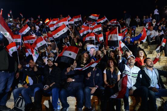 Concert in Palmyra in memoriam of Syria independence fighters