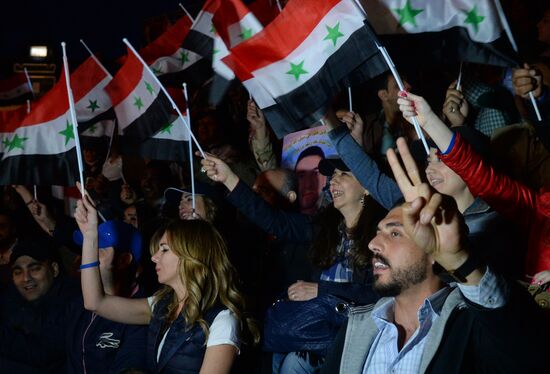 Concert in Palmyra in memoriam of Syria independence fighters