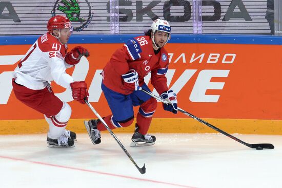 2016 IIHF World Ice Hockey Championship. Norway vs. Denmark