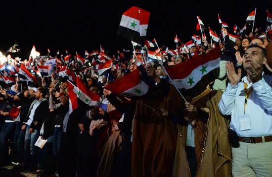 Concert in Palmyra in memoriam of Syria independence fighters