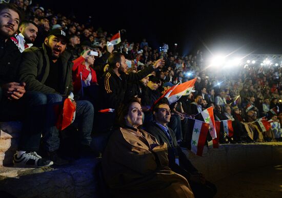 Concert in Palmyra in memoriam of Syria independence fighters