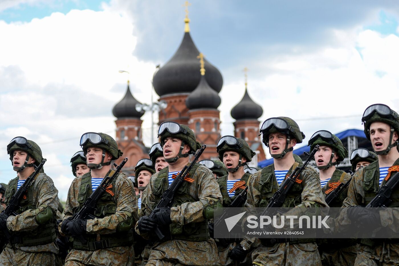 Final practice of Victory parade in Russian cities