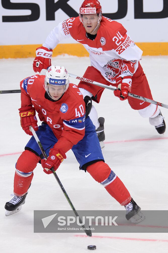 2016 IIHF World Ice Hockey Championship. Norway vs. Denmark