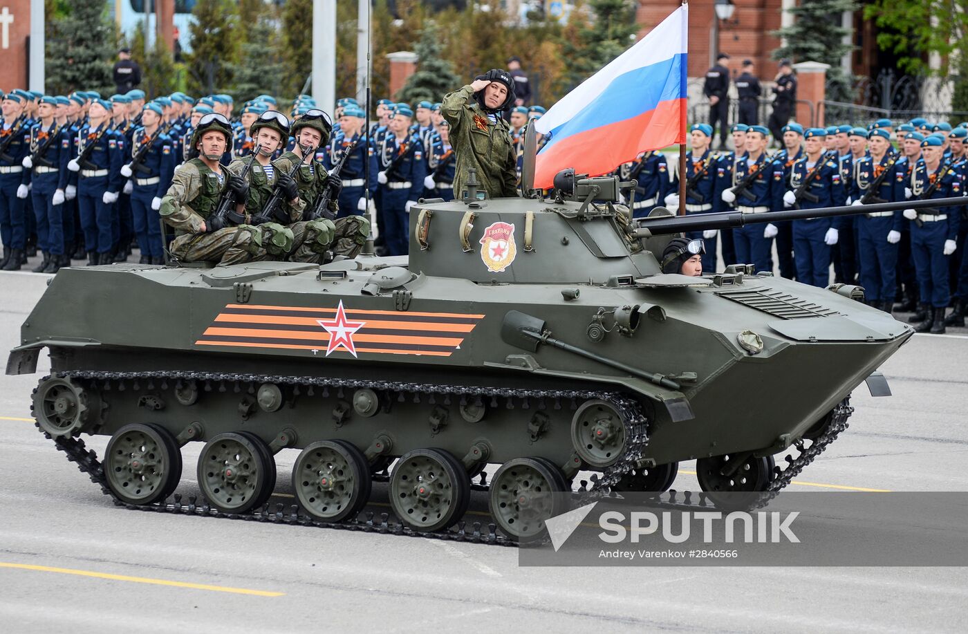 Final practice of Victory parade in Russian cities