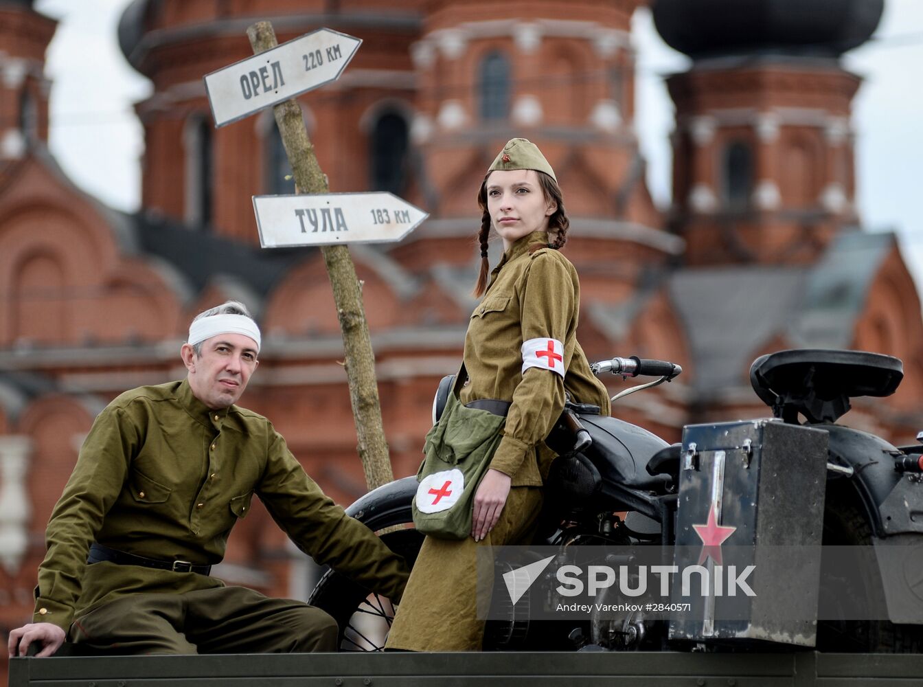 Final practice of Victory parade in Russian cities