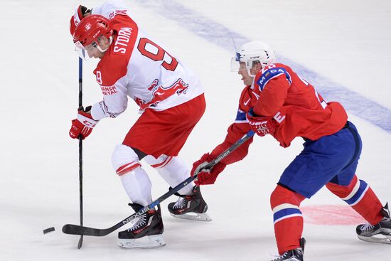 2016 IIHF World Ice Hockey Championship. Norway vs. Denmark