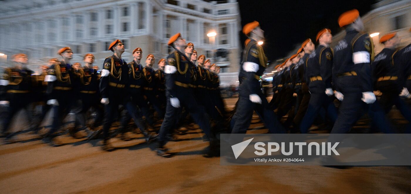 Final practice of Victory parade in Russian cities