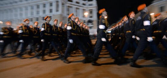 Final practice of Victory parade in Russian cities