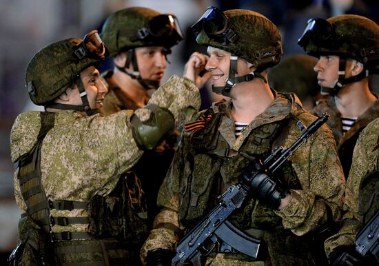 Final practice of Victory parade in Russian cities