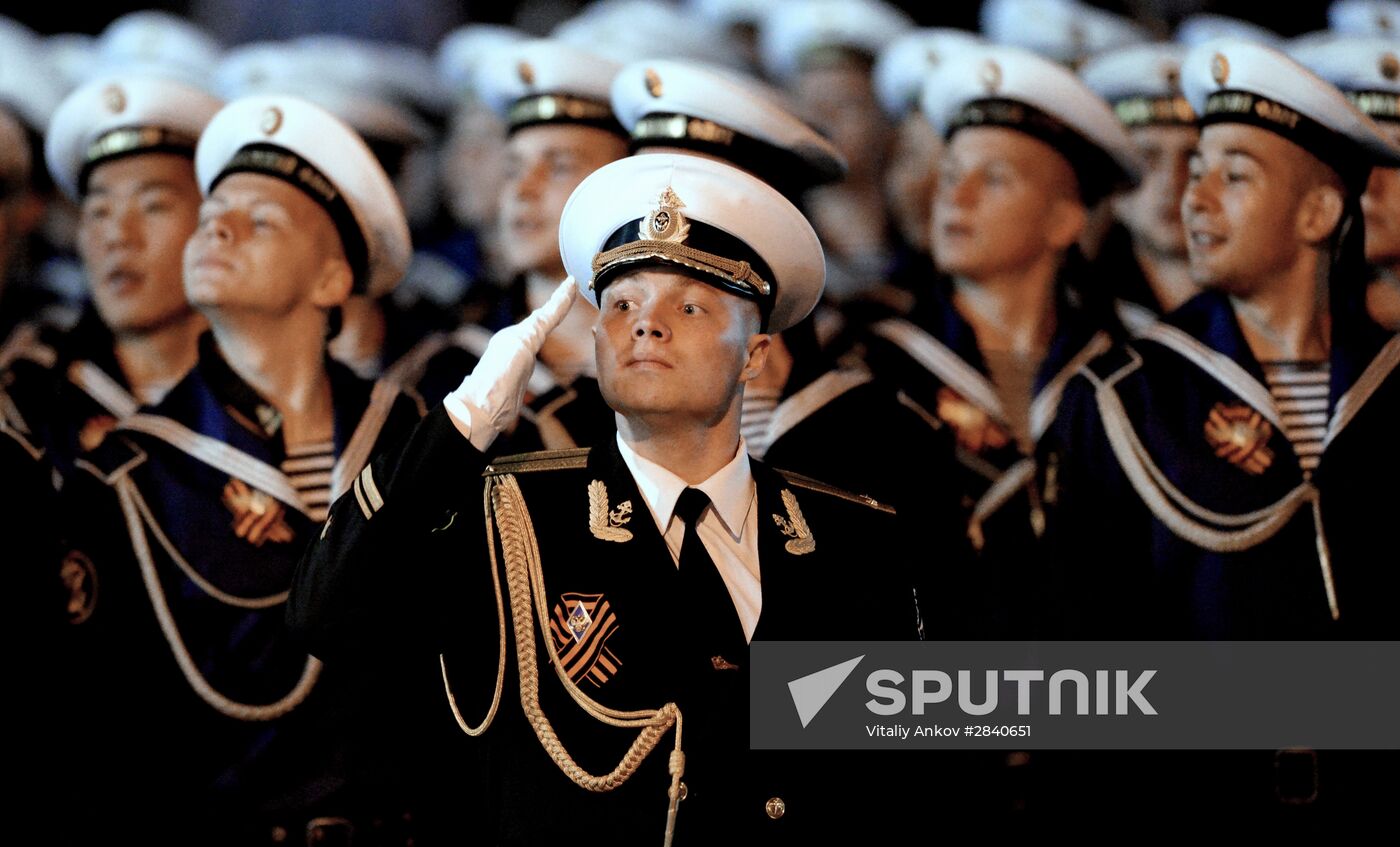 Final practice of Victory parade in Russian cities