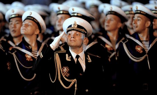 Final practice of Victory parade in Russian cities