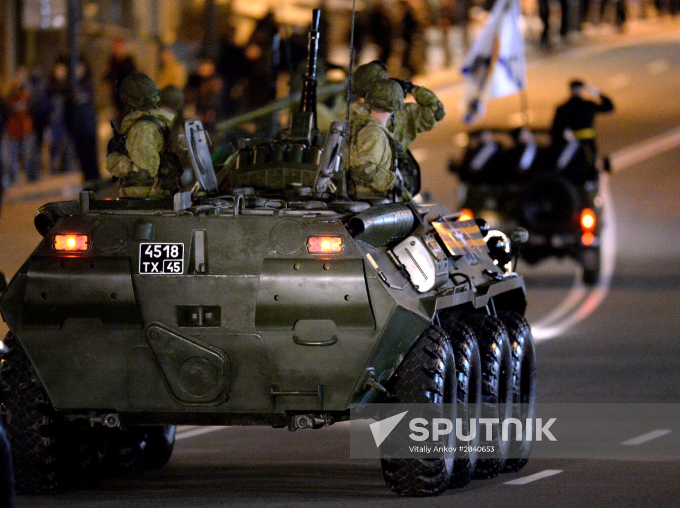 Final practice of Victory parade in Russian cities
