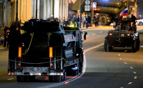 Final practice of Victory parade in Russian cities