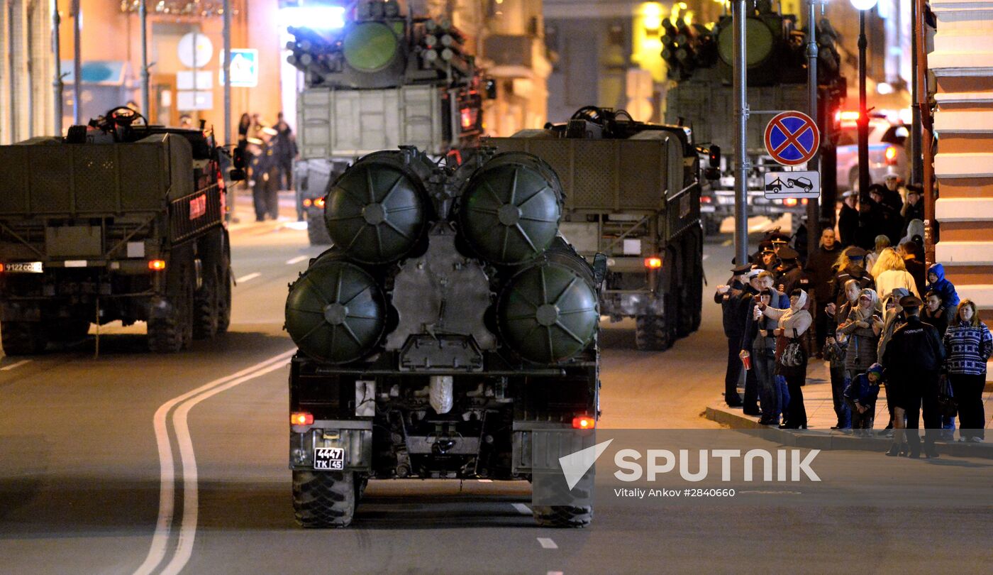 Final practice of Victory parade in Russian cities