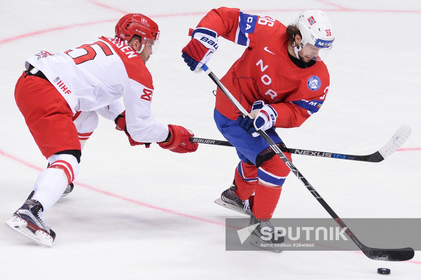 2016 IIHF World Ice Hockey Championship. Norway vs. Denmark