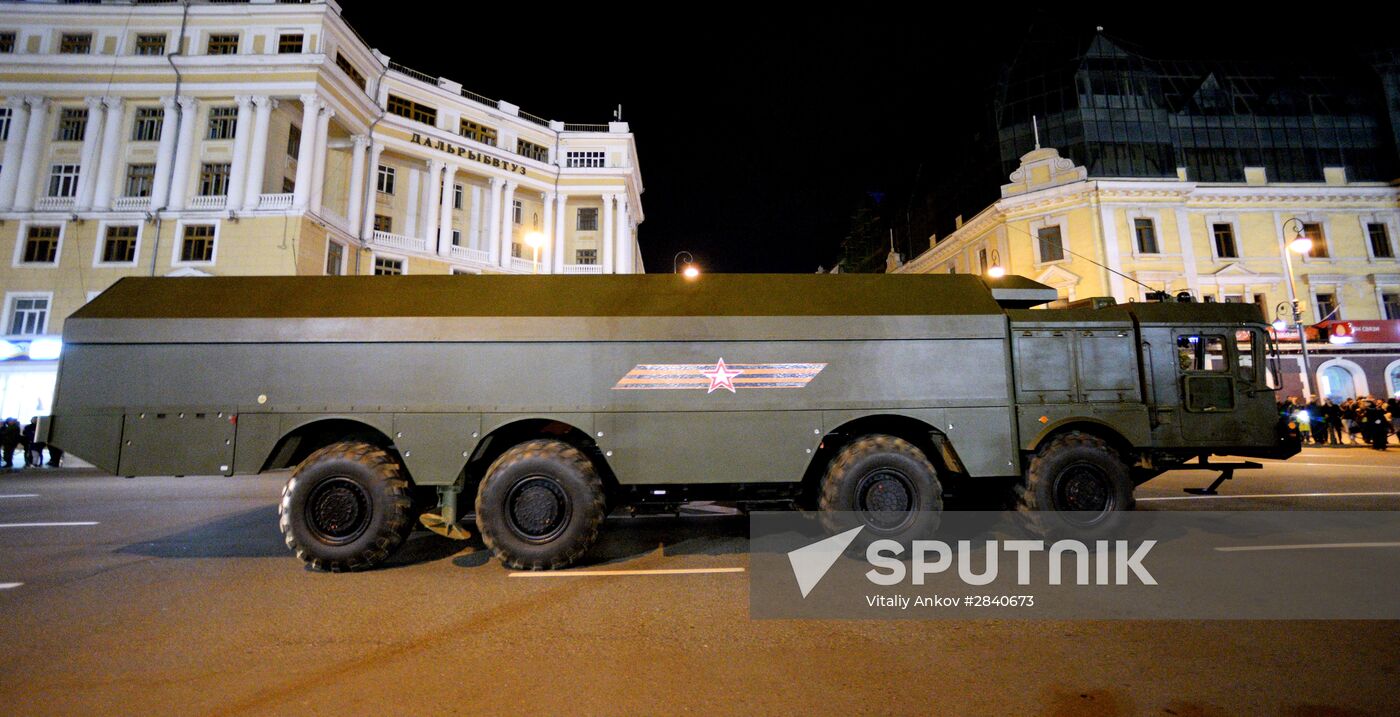 Final practice of Victory Day parade in Russian cities