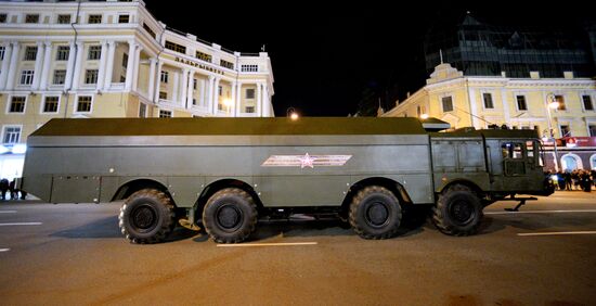 Final practice of Victory Day parade in Russian cities