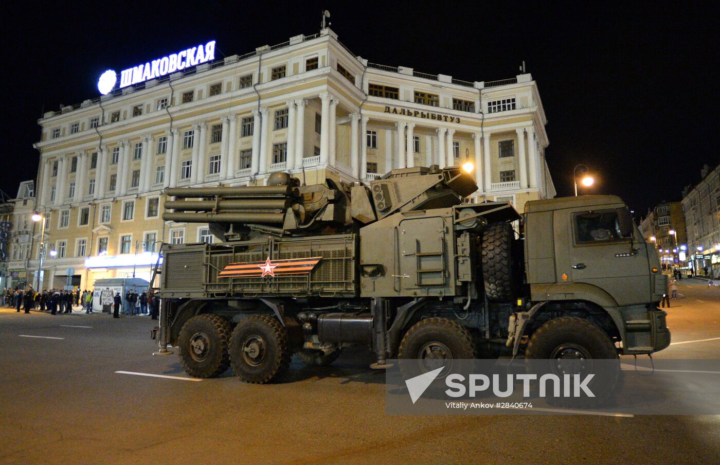 Final practice of Victory Day parade in Russian cities
