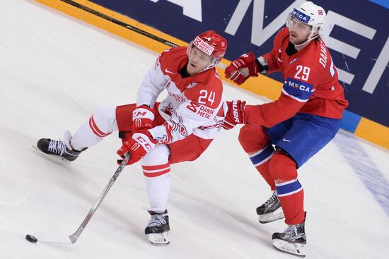2016 IIHF World Ice Hockey Championship. Norway vs. Denmark