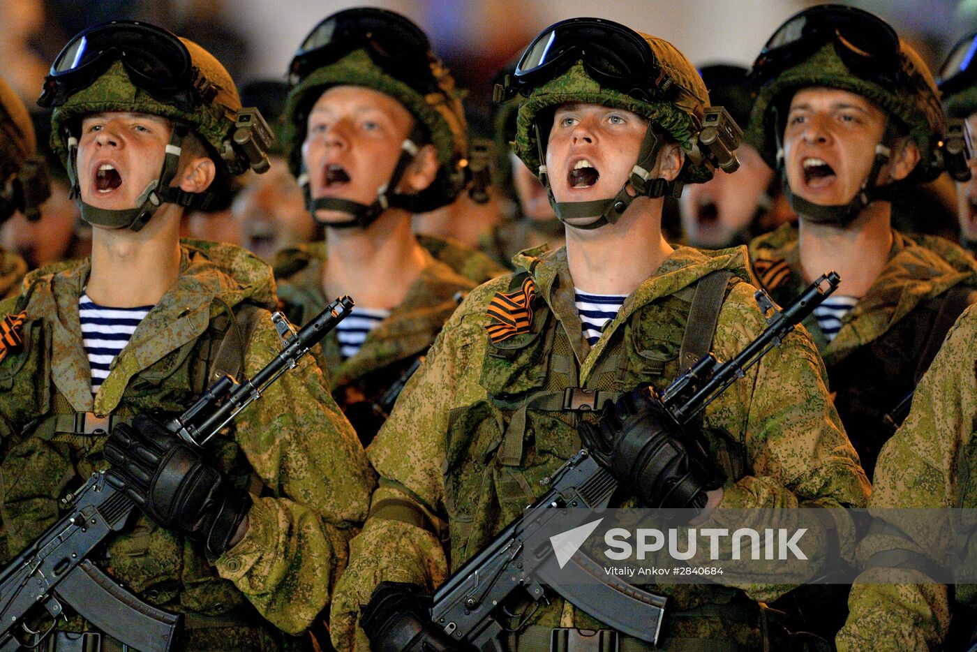 Final practice of Victory parade in Russian cities
