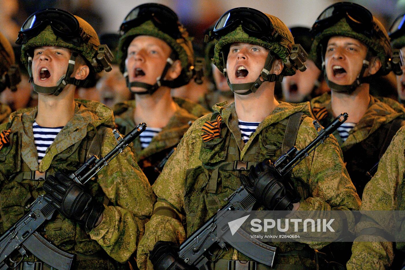 Final practice of Victory parade in Russian cities