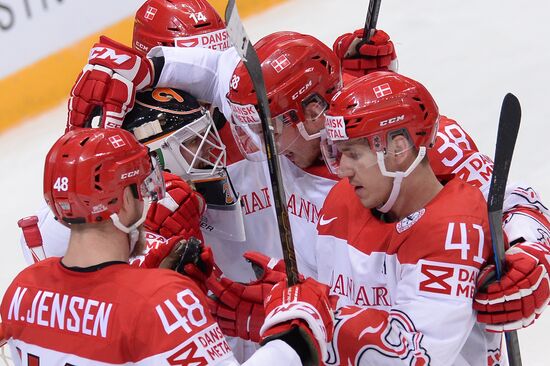 2016 IIHF World Ice Hockey Championship. Norway vs. Denmark