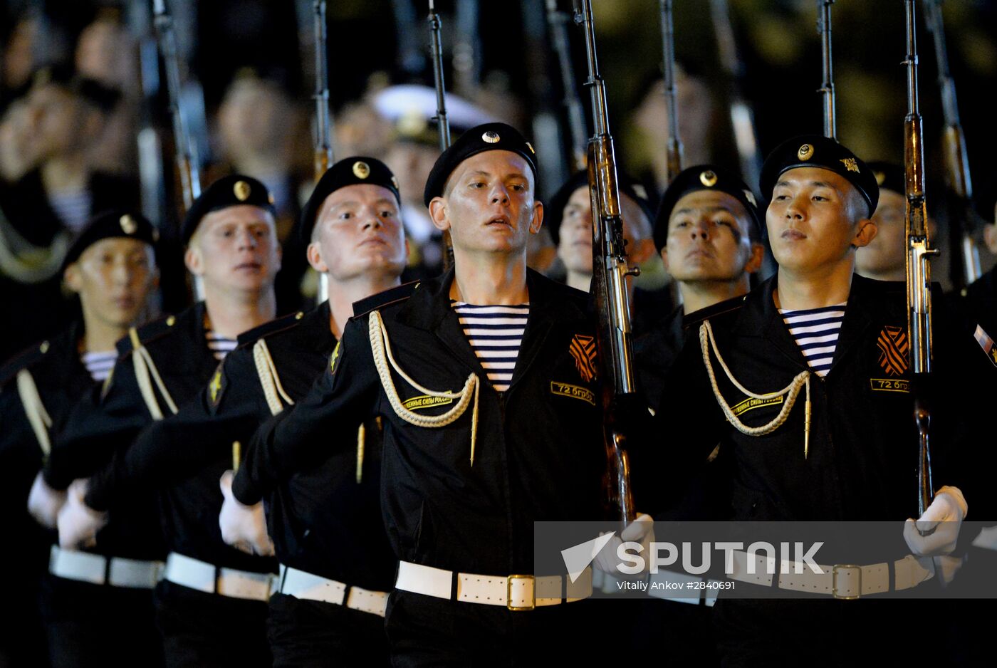 Final practice of Victory parade in Russian cities