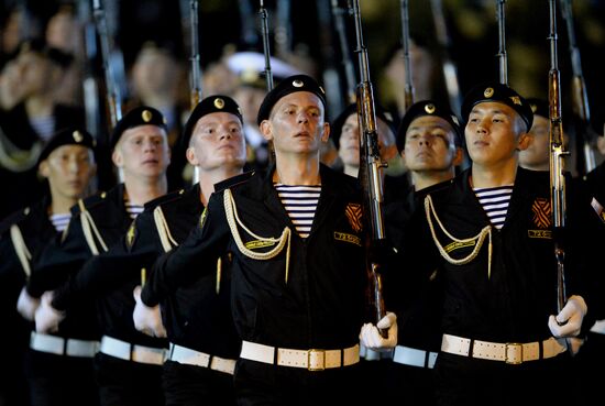 Final practice of Victory parade in Russian cities