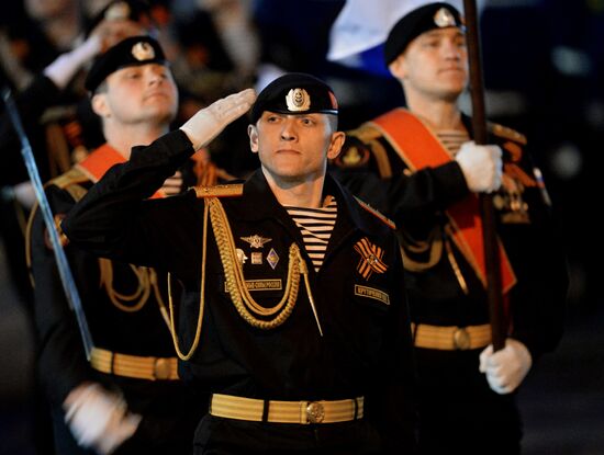 Final practice of Victory parade in Russian cities