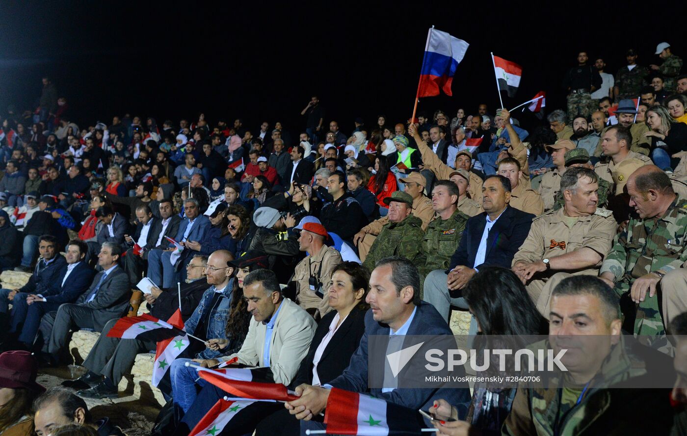 Concert in Palmyra in memoriam of Syria independence fighters
