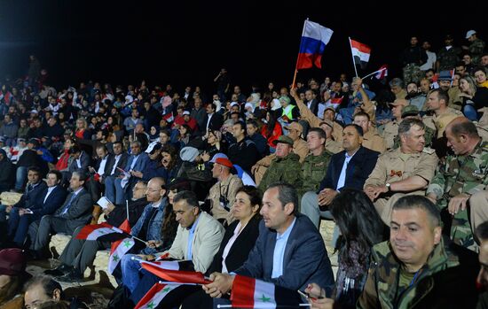 Concert in Palmyra in memoriam of Syria independence fighters