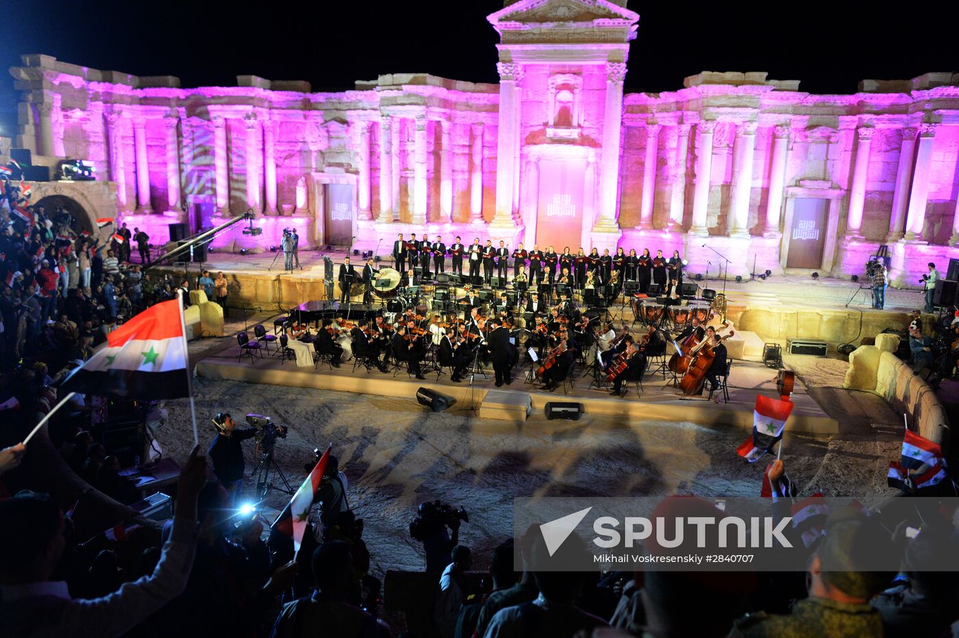 Concert in Palmyra in memoriam of Syria independence fighters