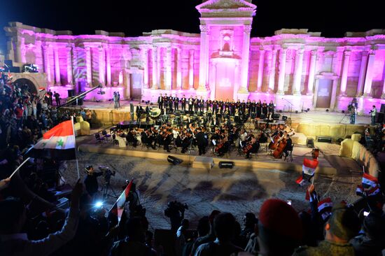 Concert in Palmyra in memoriam of Syria independence fighters