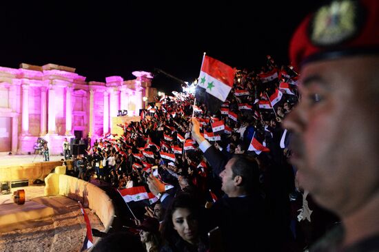 Concert in Palmyra in memoriam of Syria independence fighters