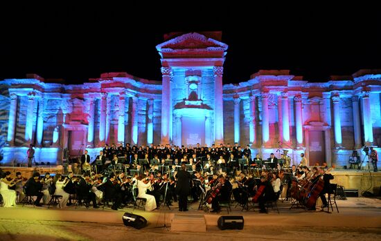 Concert in Palmyra in memoriam of Syria independence fighters