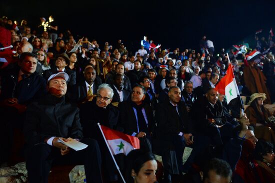 Concert in Palmyra in memoriam of Syria independence fighters