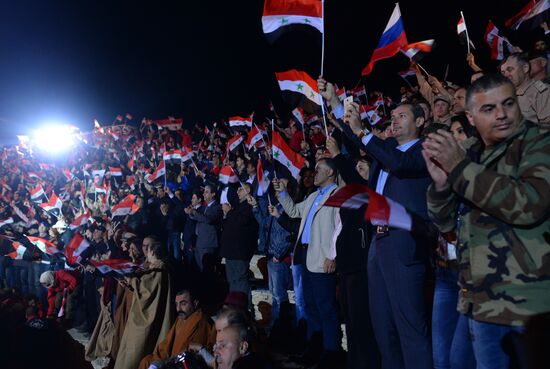 Concert in Palmyra in memoriam of Syria independence fighters