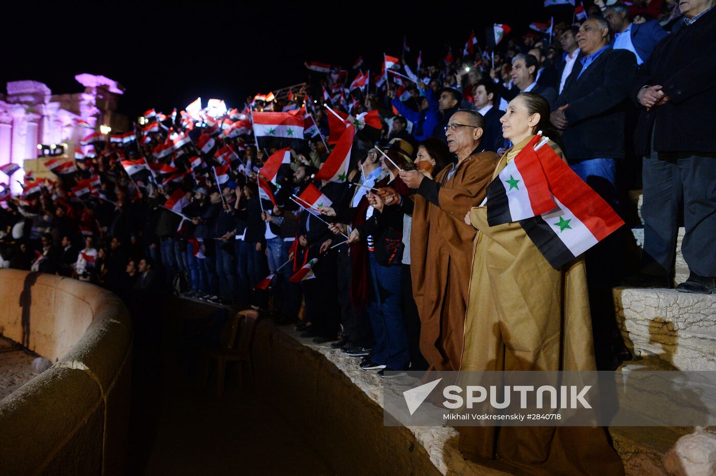 Concert in Palmyra in memoriam of Syria independence fighters