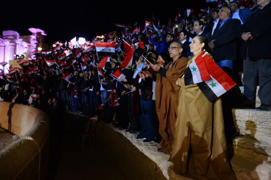 Concert in Palmyra in memoriam of Syria independence fighters