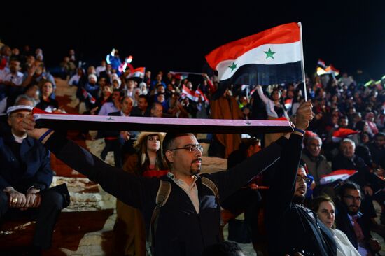 Concert in Palmyra in memoriam of Syria independence fighters