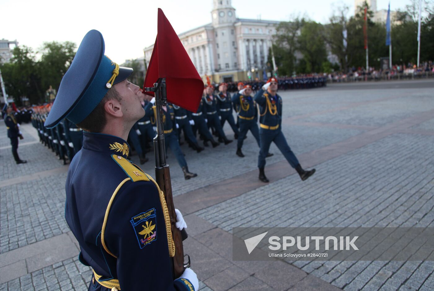 Final practice of Victory parade in Russian cities