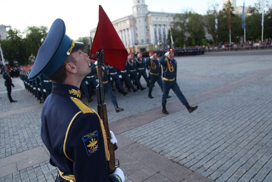 Final practice of Victory parade in Russian cities