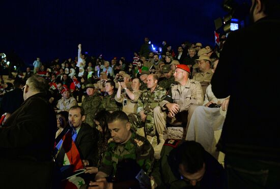 Concert in Palmyra in memoriam of Syria independence fighters