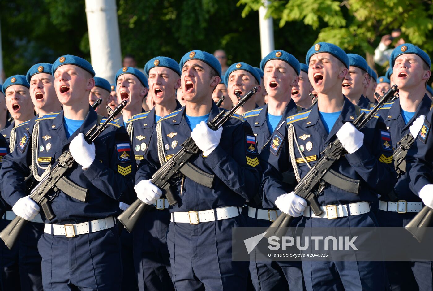 Final practice of Victory parade in Russian cities